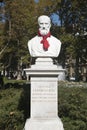 Bust of Julie Klovic in Zrinjevac park in City of Zagreb, Croatia